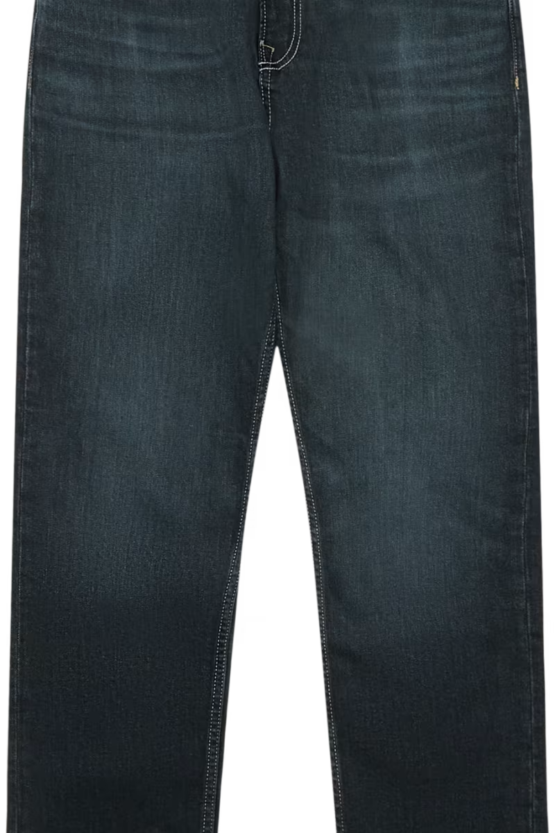 Front of the Boss Orange Ogden jeans in dark blue denim