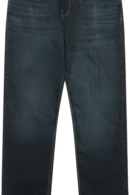 Front of the Boss Orange Ogden jeans in dark blue denim