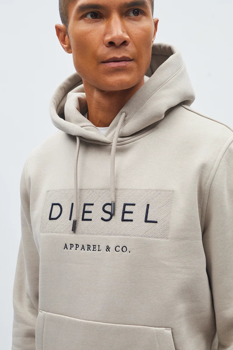 Diesel H26602MO Jameson Organic Cotton Hoodie Sandshore