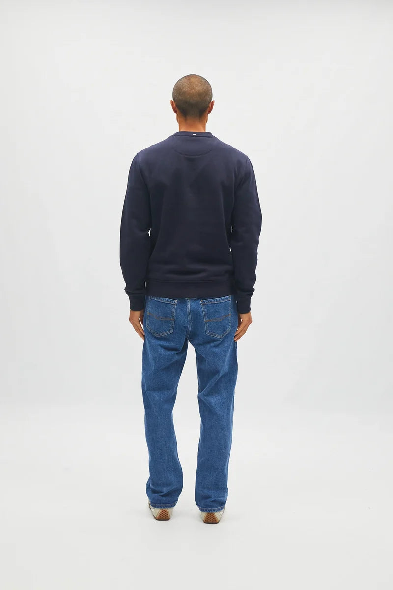 Diesel E26604MO Jan Regular Fit Organic Cotton Sweatshirt Metro Navy