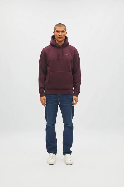Diesel H26610MO Julian Regular Fit Organic Cotton Hoodie Deep Burgundy