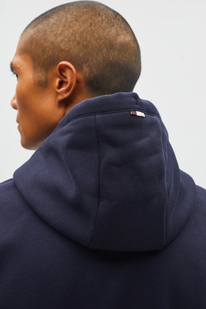 Diesel H26610MO Julian Regular Fit Organic Cotton Hoodie Metro Navy