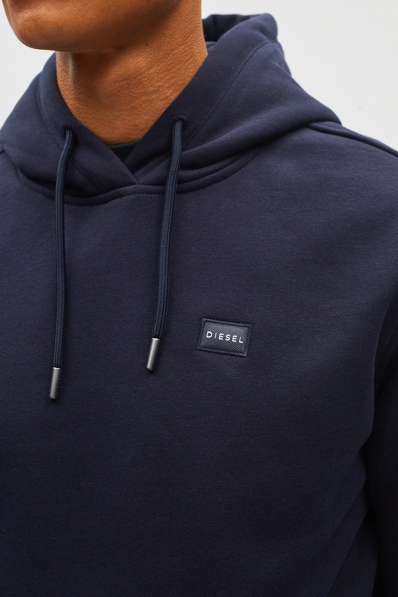 Diesel H26610MO Julian Regular Fit Organic Cotton Hoodie Metro Navy