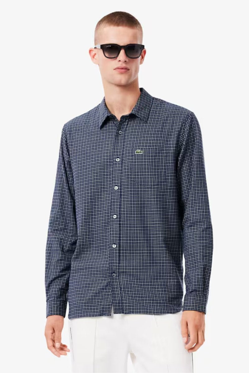 Lacoste 5093 Check Shirt Navy