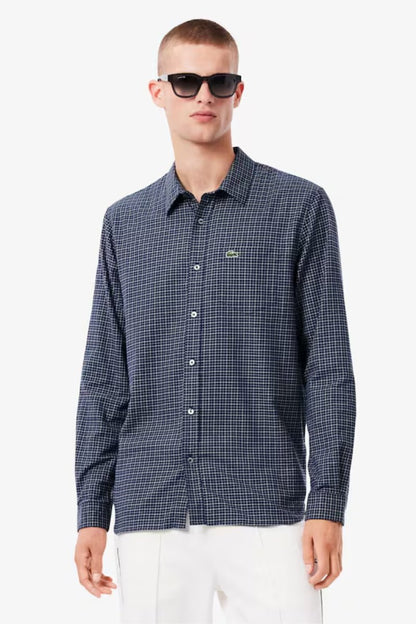 Lacoste 5093 Check Shirt Navy