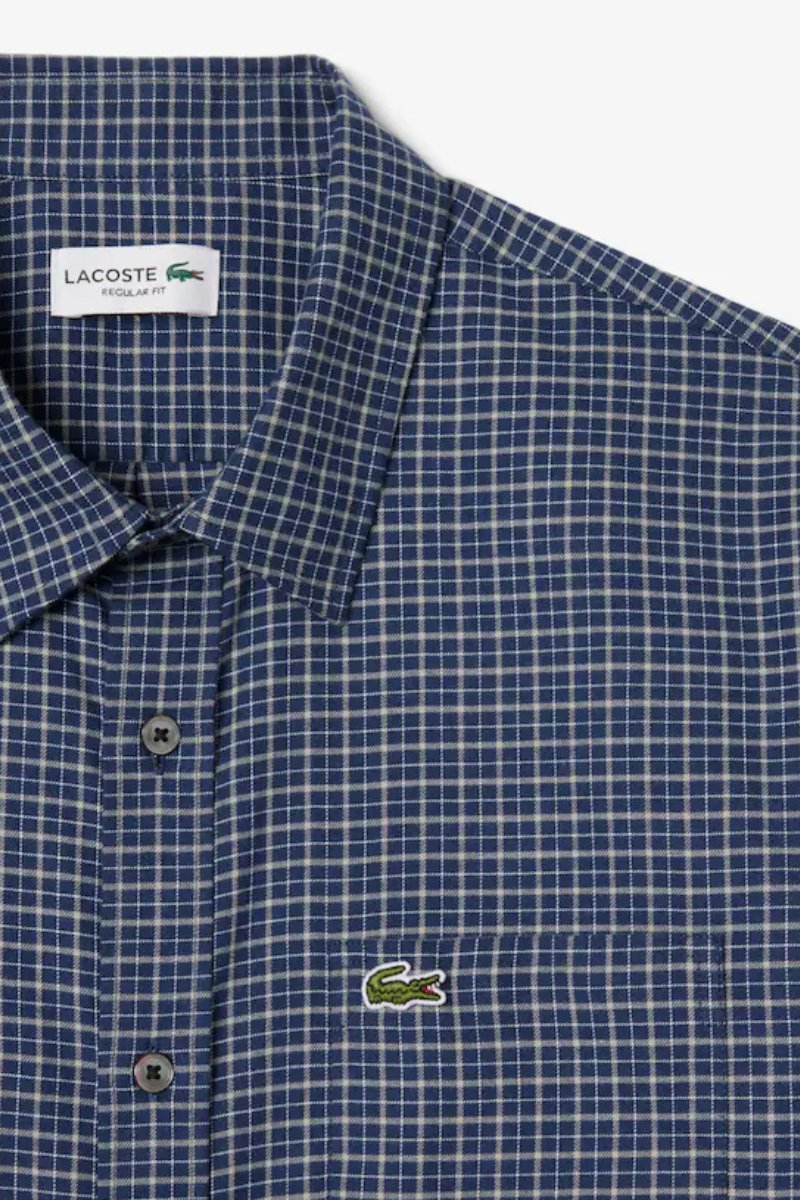 Lacoste 5093 Check Shirt Navy