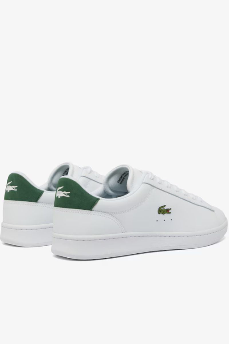 Lacoste Carnaby Set Leather Trainers White and Green