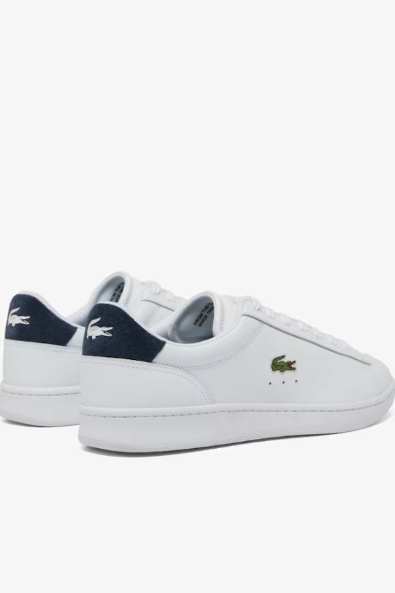 Lacoste Carnaby Set Leather Trainers White and Navy