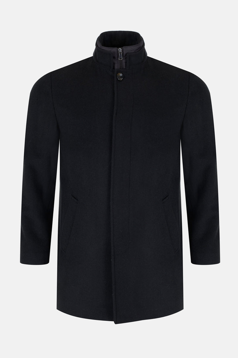 Benetti Lloyd Tailored Fit Wool Blend Coat Forest