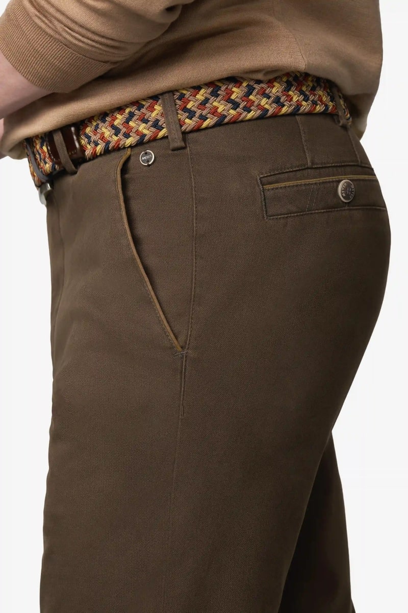 Meyer 2-5617 Oslo Fine Texture Trousers Brown