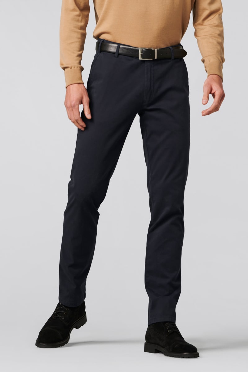 Meyer 9-3001 Oslo Cotton Chinos Navy
