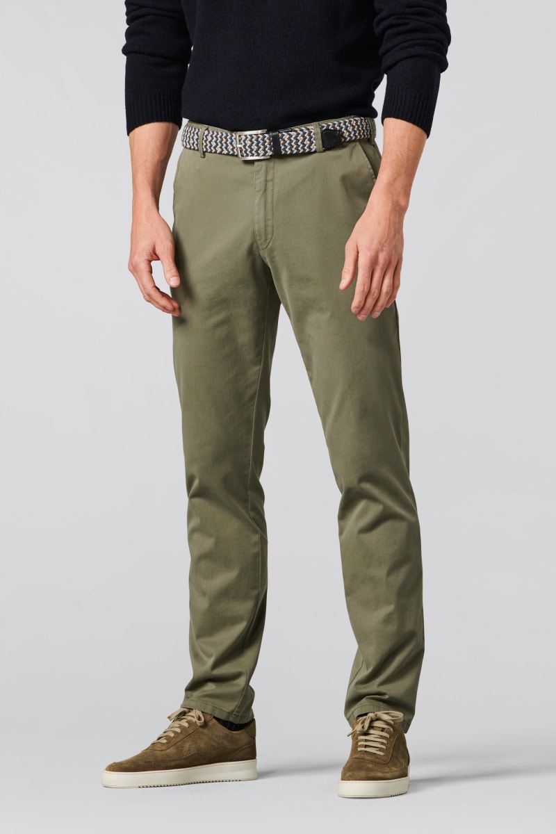Meyer 9-3001 Oslo Cotton Chinos Olive
