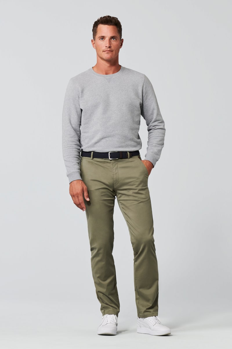 Meyer 9-3001 Roma Cotton Chinos Olive