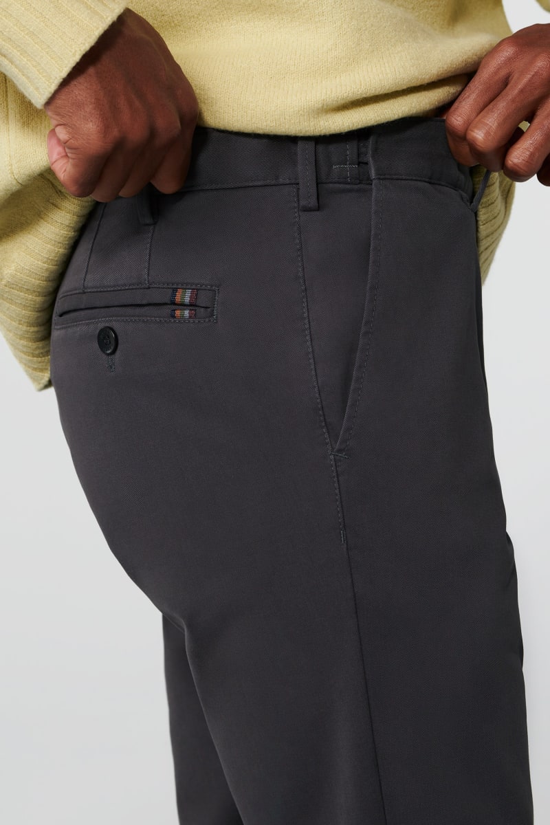 Meyer 9-316 Oslo Cotton Chinos Charcoal
