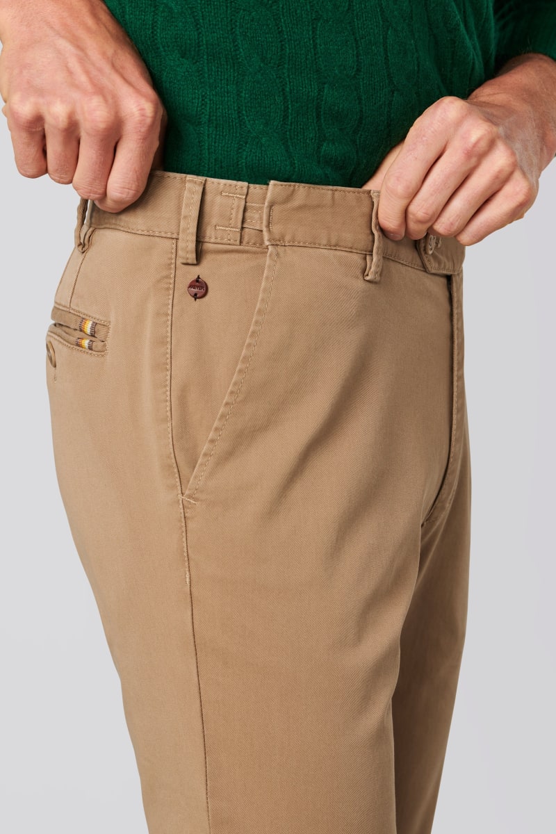 Meyer 9-316 Oslo Cotton Chinos Camel