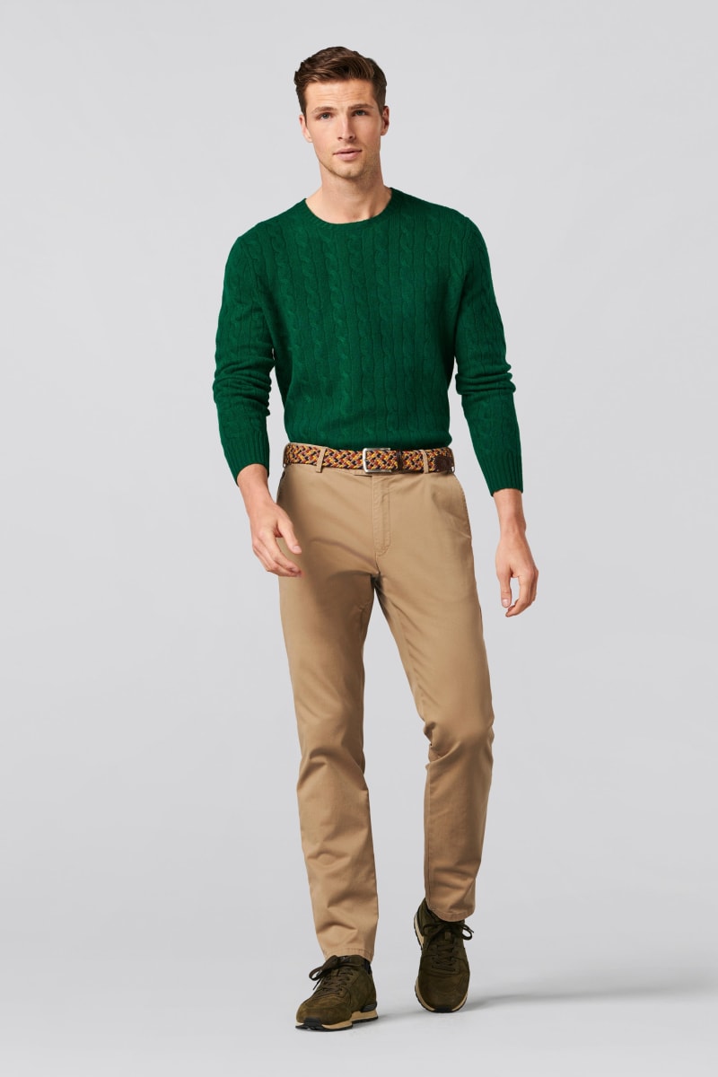 Meyer 9-316 Oslo Cotton Chinos Camel