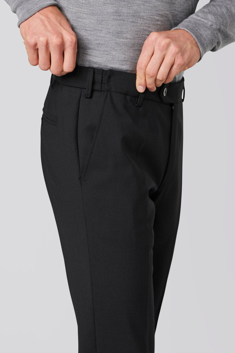 Meyer 9-344 Oslo Tropical Wool Trousers Black