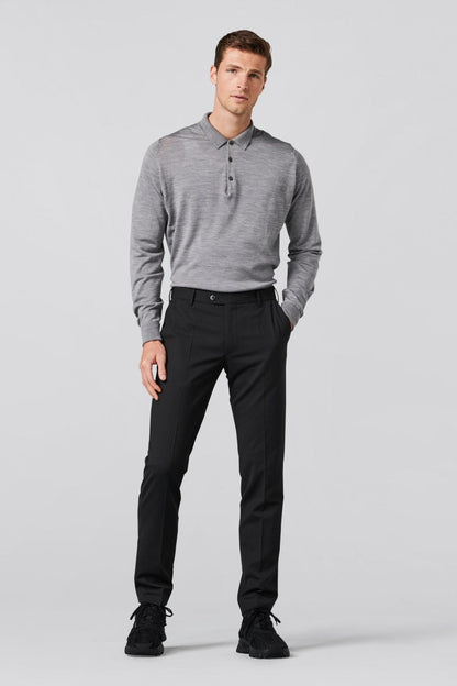 Meyer 9-344 Oslo Tropical Wool Trousers Black