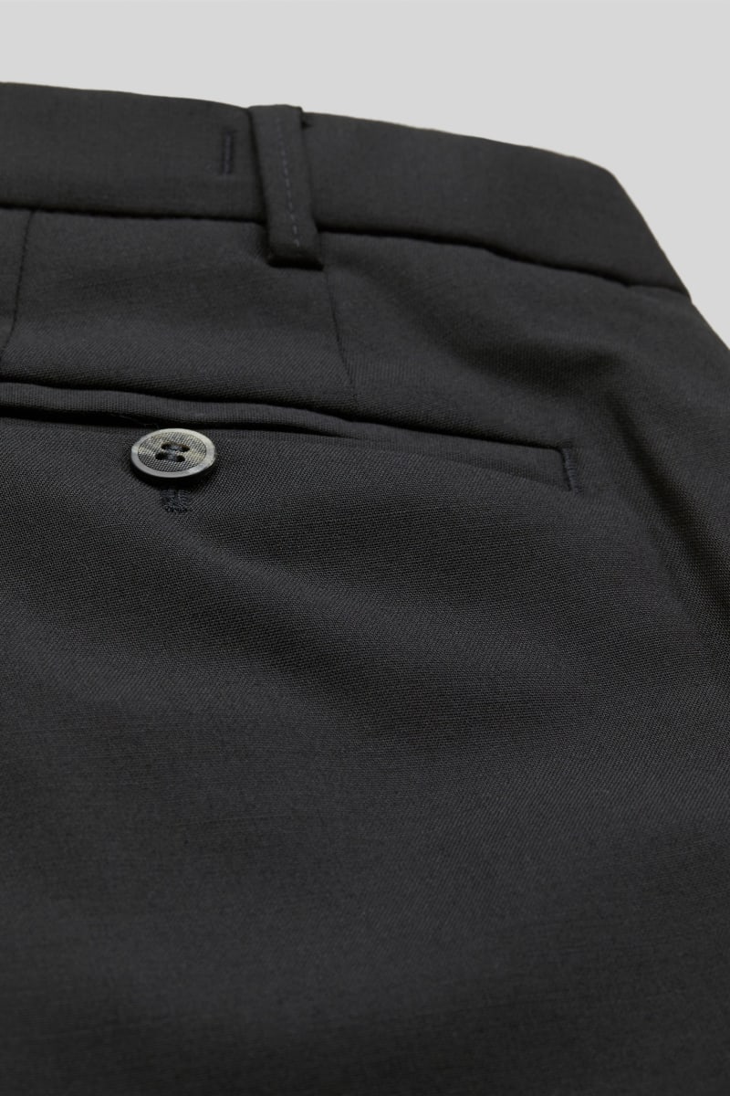 Meyer 9-344 Oslo Tropical Wool Trousers Black