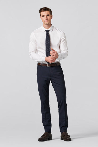 Meyer 9-344 Oslo Tropical Wool Trousers Navy