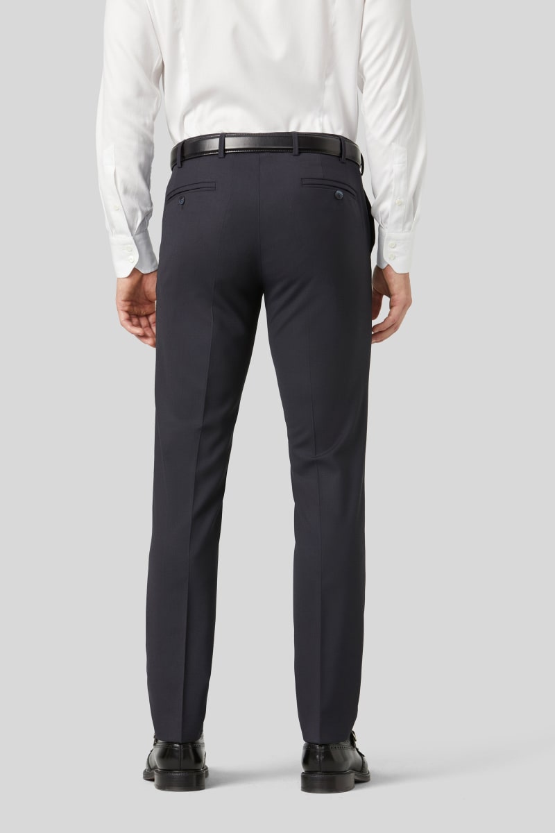 Meyer 9-344 Oslo Tropical Wool Trousers Navy