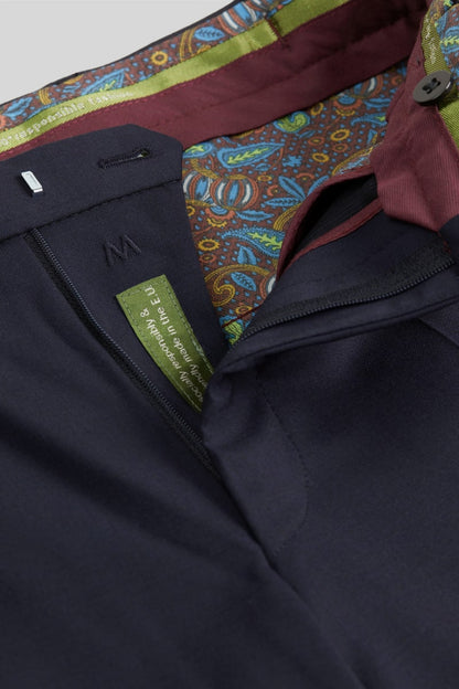 Meyer 9-344 Oslo Tropical Wool Trousers Navy