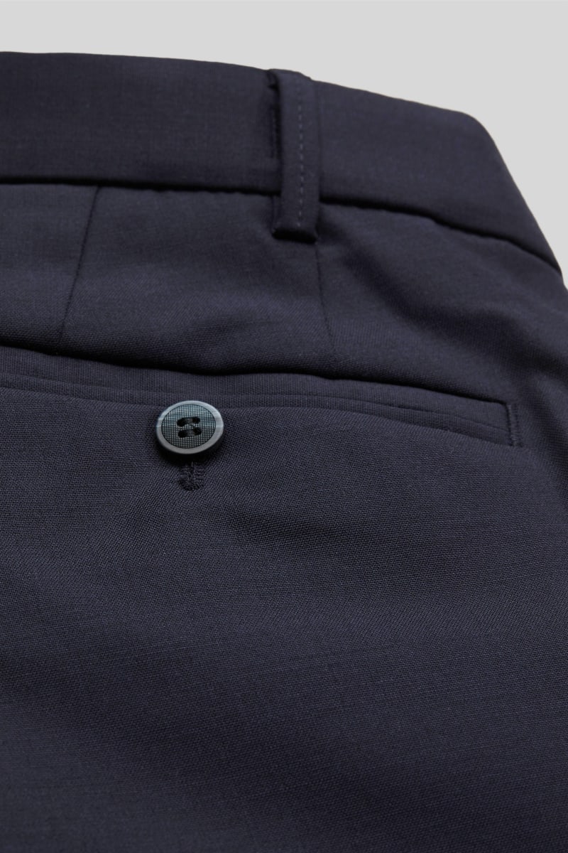 Meyer 9-344 Oslo Tropical Wool Trousers Navy