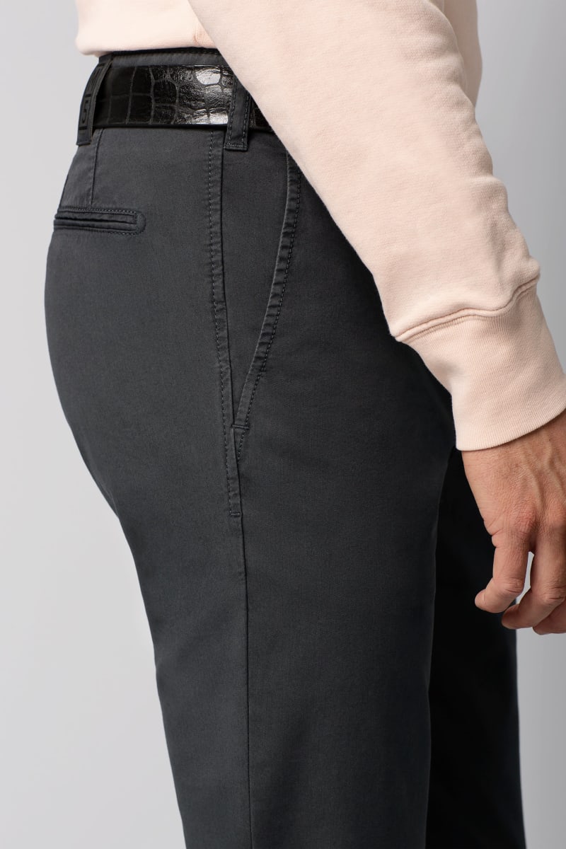 Meyer 9-6001 Regular Fit Cotton Chinos Charcoal