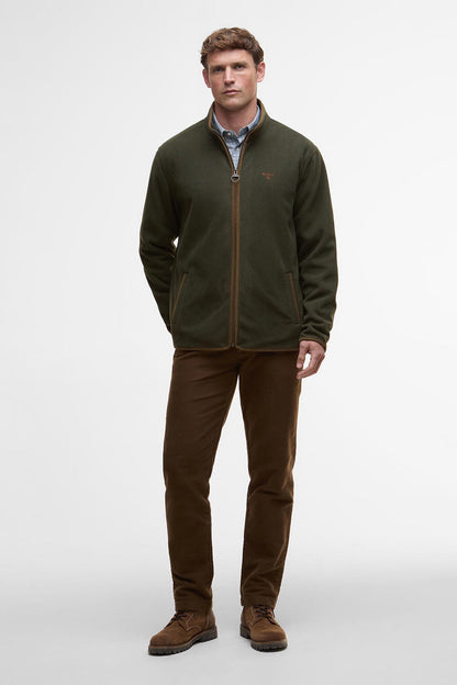 Barbour MFL0216 Regular Fit Harwood Fleece Jacket Olive