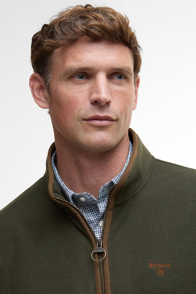 Barbour MFL0216 Regular Fit Harwood Fleece Jacket Olive
