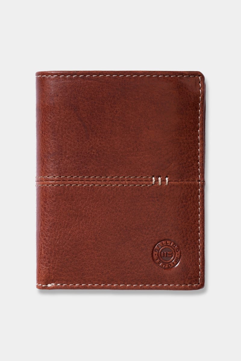 Miguel Bellido 12403 Bristol Leather Wallet with Coin Pocket Brown