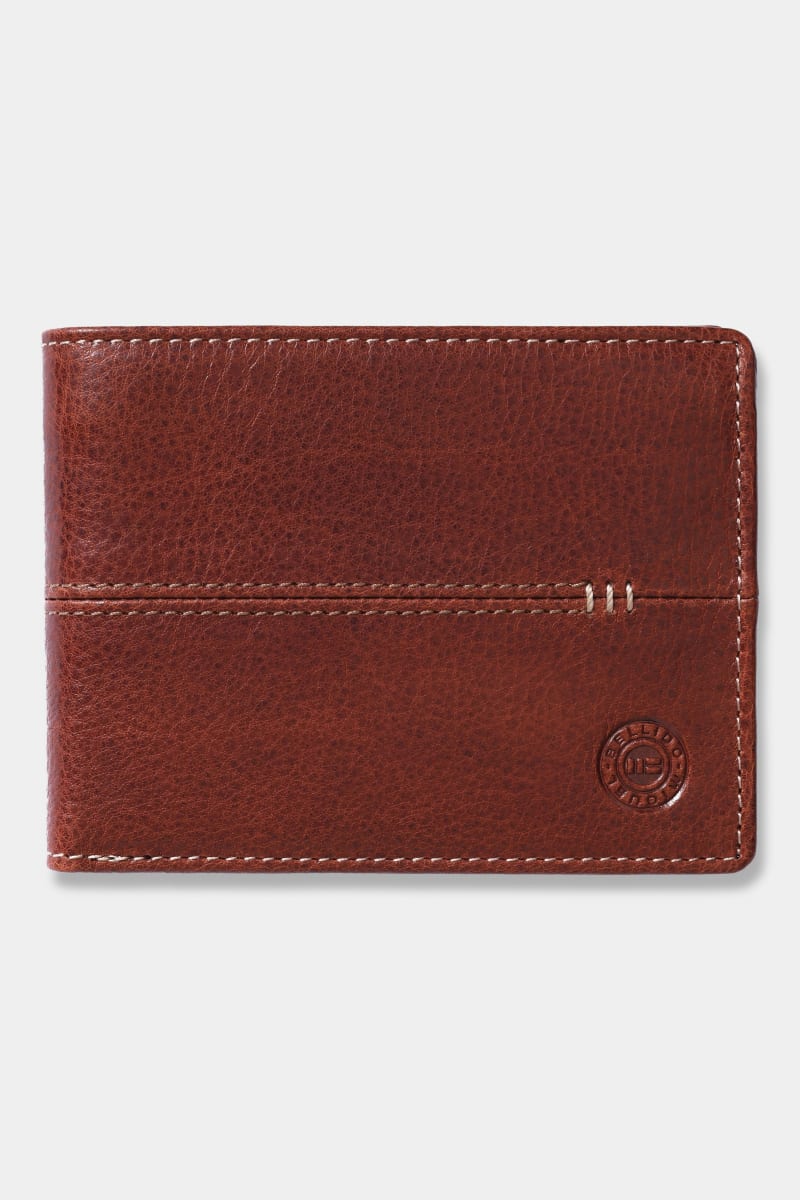 Miguel Bellido 12404 Bristol Leather Bifold Wallet Brown