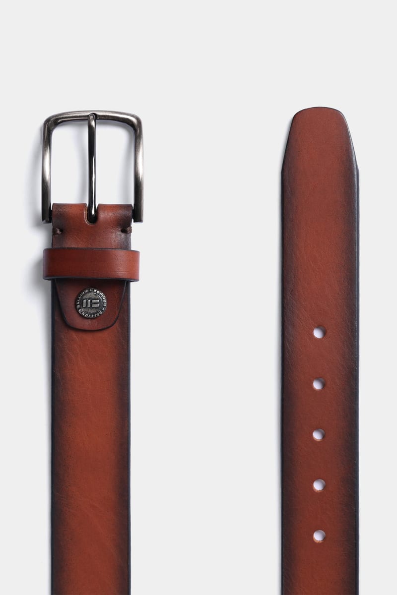 Miguel Bellido 46910 Natural Grain Leather Belt Tan