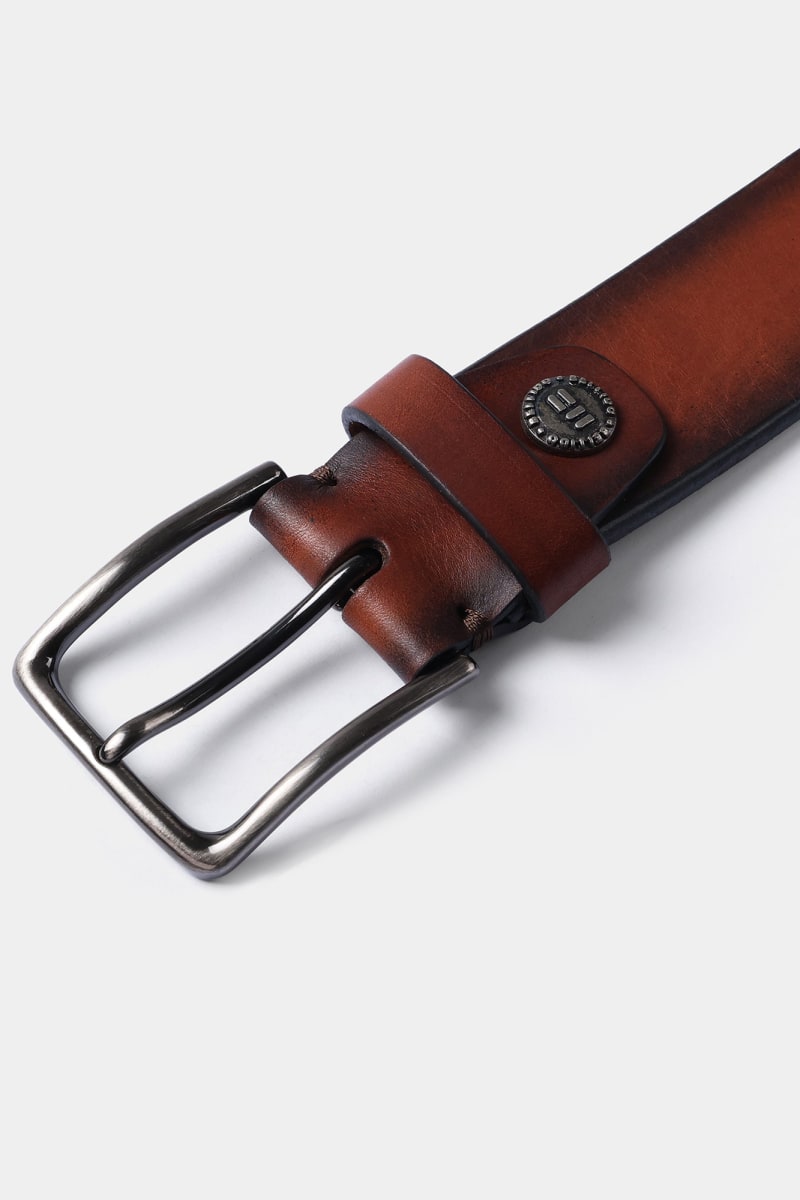 Miguel Bellido 46910 Natural Grain Leather Belt Tan