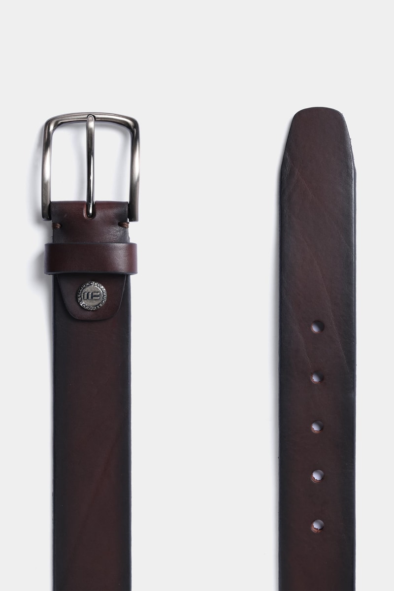Miguel Bellido 46910 Natural Grain Leather Belt Brown