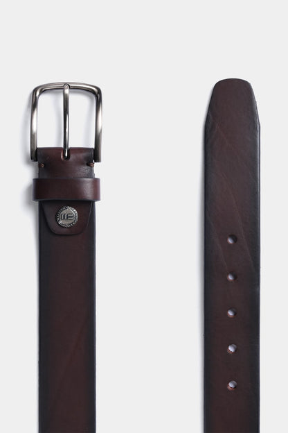 Miguel Bellido 46910 Natural Grain Leather Belt Brown