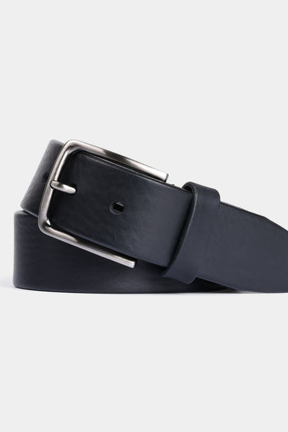 Miguel Bellido 46910 Natural Grain Leather Belt Black