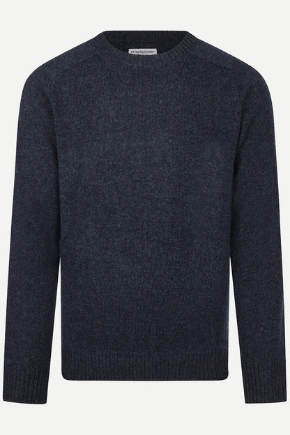 McGregor Regular Fit Lambswool Crew Neck Sweater Navy