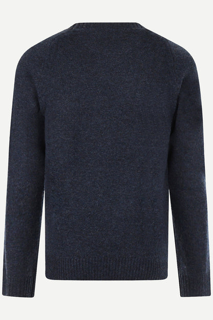 McGregor Regular Fit Lambswool Crew Neck Sweater Navy