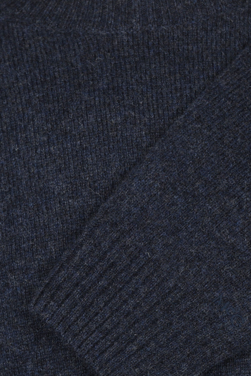 McGregor Regular Fit Lambswool Crew Neck Sweater Navy