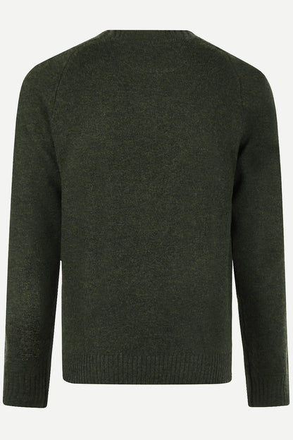 McGregor Regular Fit Lambswool Crew Neck Sweater Dark Olive