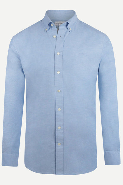 McGregor Regular Fit Stretch Pique Shirt Light Blue