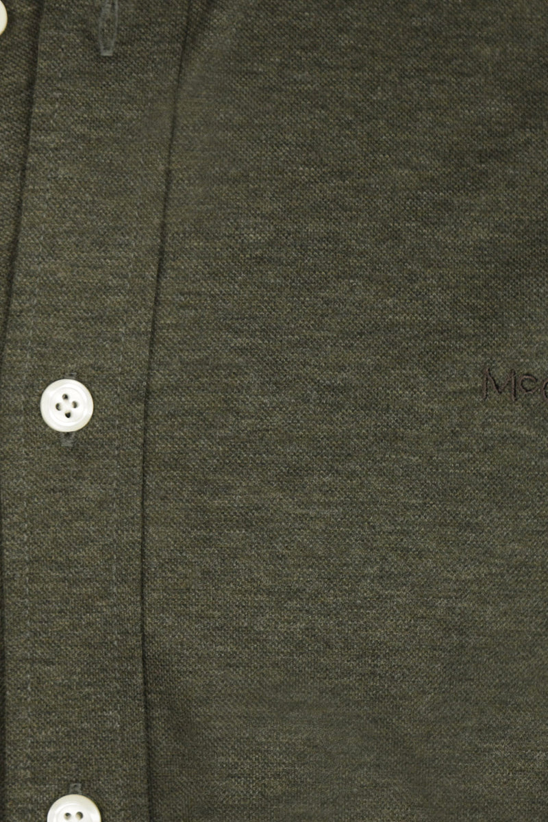 McGregor Regular Fit Stretch Pique Shirt Dark Olive