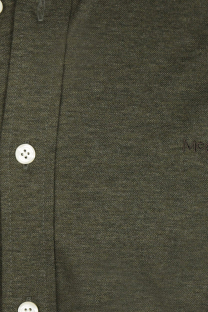 McGregor Regular Fit Stretch Pique Shirt Dark Olive