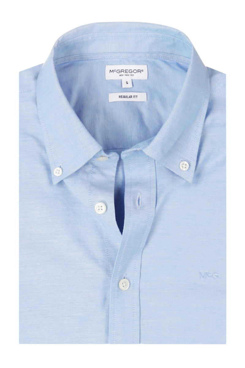 McGregor Regular Fit Oxford Stretch Shirt Light Blue