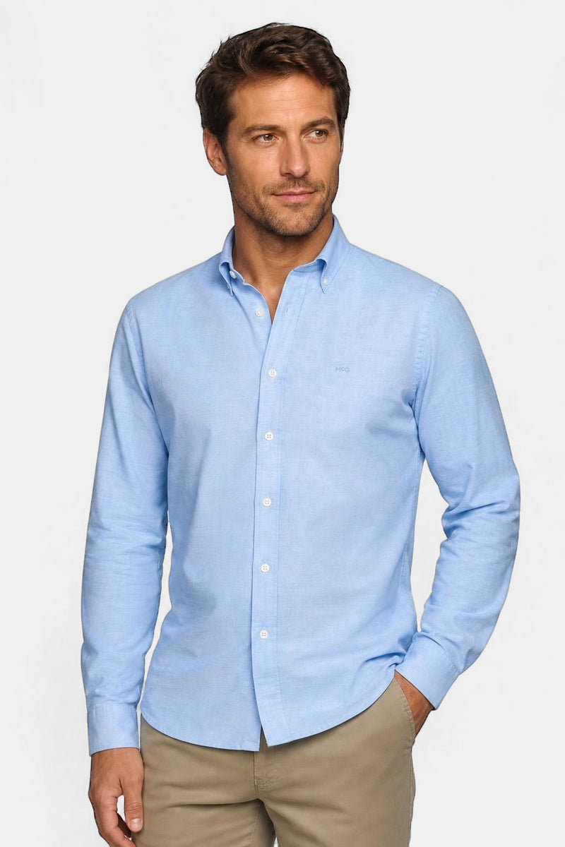 McGregor Regular Fit Oxford Stretch Shirt Light Blue