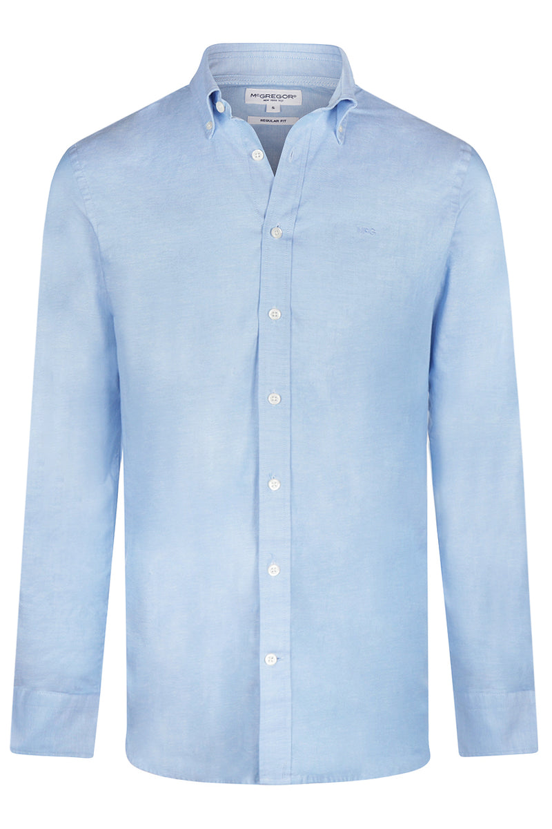 McGregor Regular Fit Oxford Stretch Shirt Light Blue