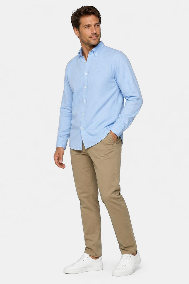 McGregor Regular Fit Oxford Stretch Shirt Light Blue