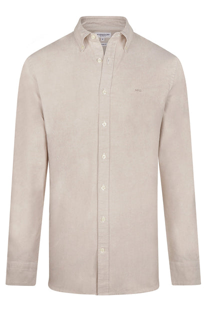 McGregor Regular Fit Oxford Stretch Shirt Sand