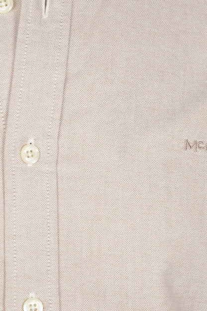 McGregor Regular Fit Oxford Stretch Shirt Sand